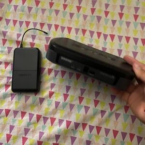 shure wireless system lav mic/ guitar wireless
